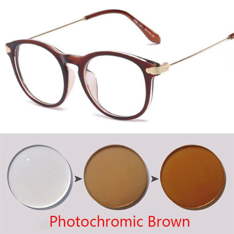 Ochelari Rotunzi Finisați pentru Miopie Femei Bărbați Ochi de Pisică pentru Miopie Ochelari de Student cu Dioptrii Minus -1.0 -1.5 -2.5 Până la -6