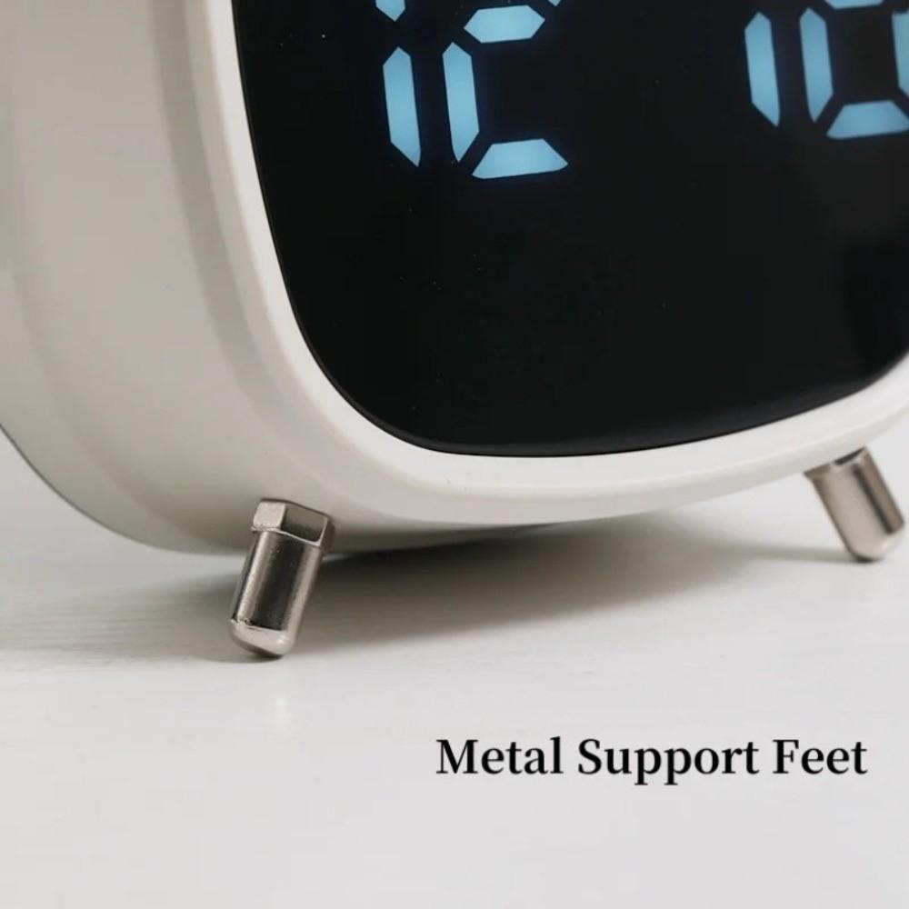 Temperature Displa Twin Bell Alarm Clock Voice Control Digital Alarm Clock  Office Use