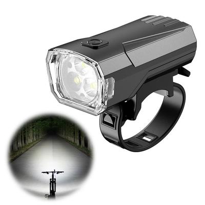 LED Bicycle Front Light Super Bright Bicycle Light Waterproof Bicycle Headlight Rechargeable 3 Level Dimmable for Night Riding