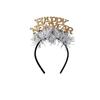 Party Decoration Christmas New Year Headpiece Star/Crown Glitter Hair Hoop  New Year Dress Up