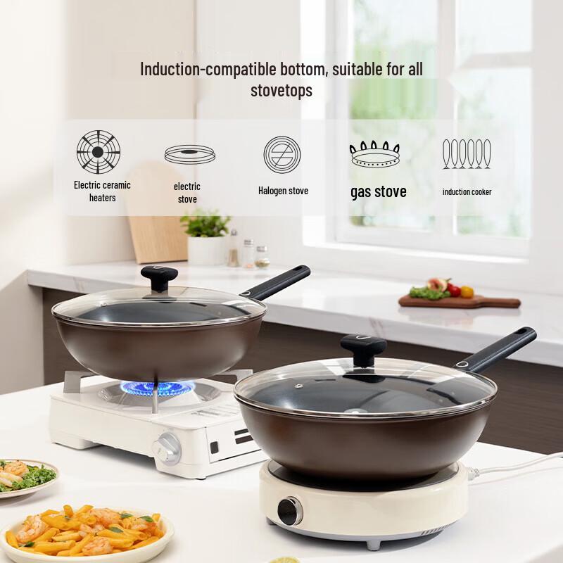 COOKER KING Non-Stick Stir-Fry Pan - 32cm