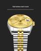 Tycoon Gold Leuchtende Herrenuhr - Lupe Kalender, Bestseller, Grenzüberschreitende Partneroption