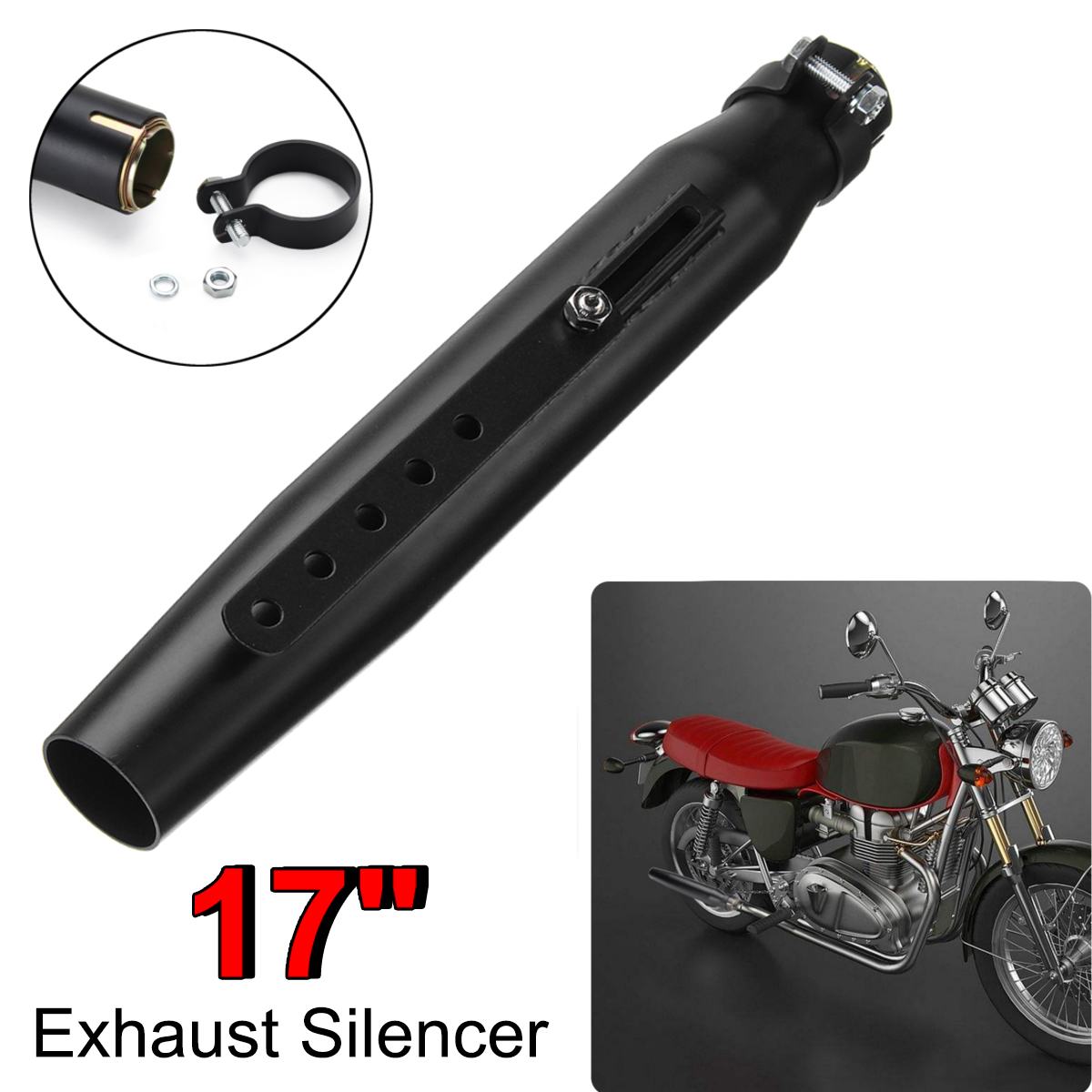 Motorcycle Exhaust Muffler Retro Vintage Classic