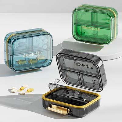 Tragbare wasserdichte versiegelte Medikamentenbox Pillen Transparente Medikamentenbox Pillen Tabletten Aufbewahrungsbox Medikamentenaufbewahrungsbox