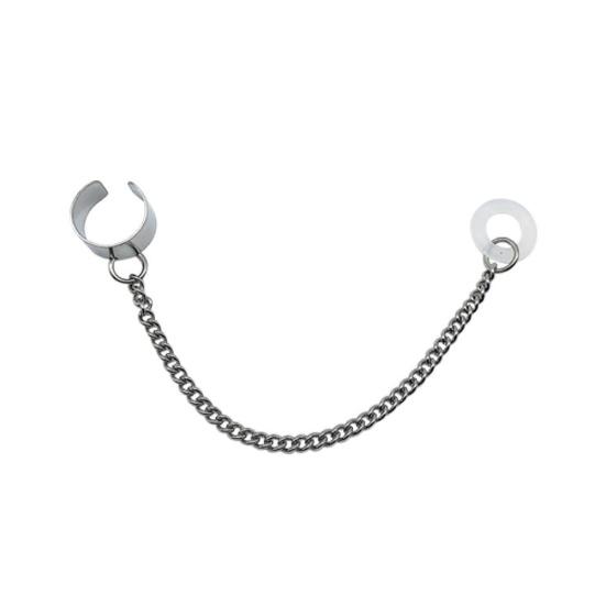 Stylish Wireless Earphones Titanium Steel Protective Chain Earrings for AirPods