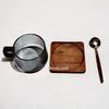 300ml Hitzebeständiges Streifen Americano Latte Glas Kaffeetasse mit Holztablett Löffel Milch Tee Tasse Tasse für frisch gemahlenen Kaffee