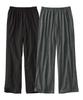 Nissen Cotton Blend Jersey Lounging Black and Charcoal Size 8L Pajama/Loungewear Bottoms, Pants, 2-Piece Set, Heather,