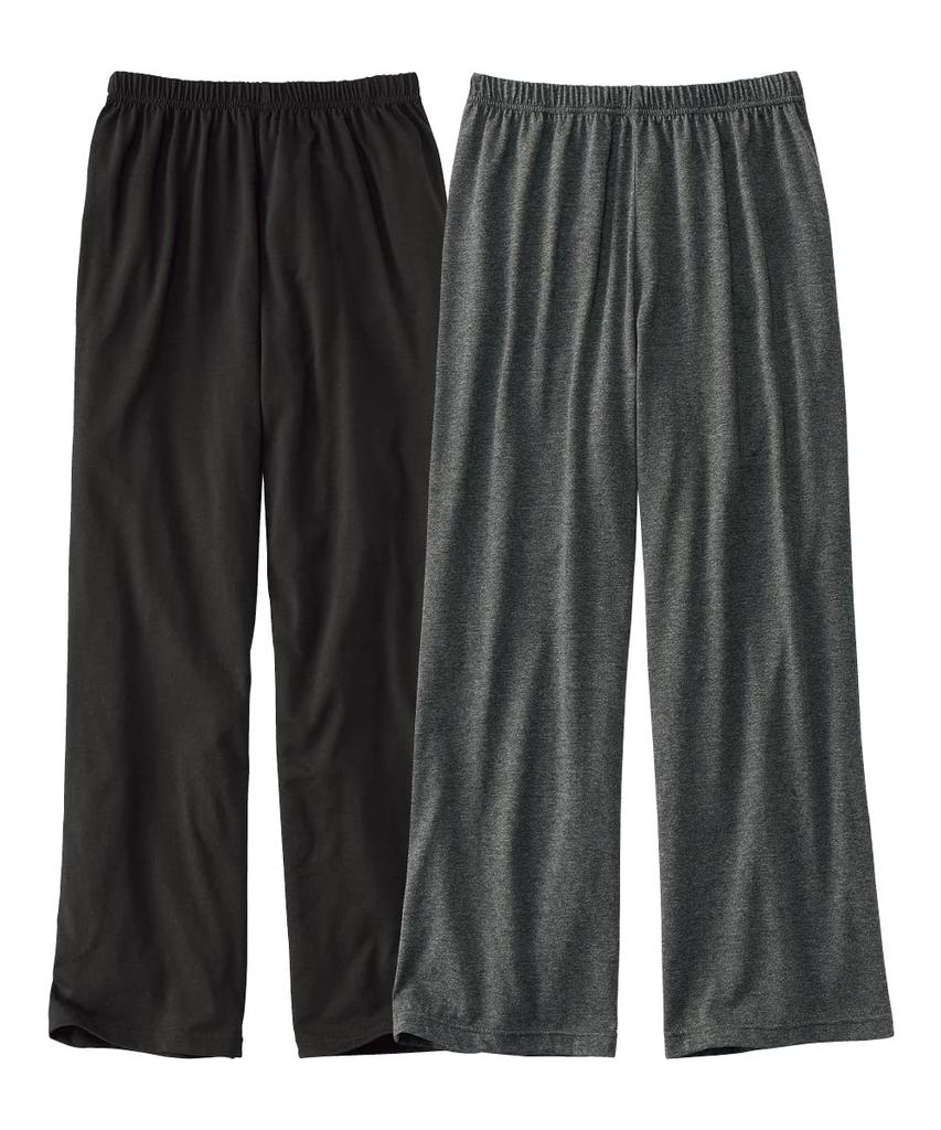 Nissen Cotton Blend Jersey Lounging Black Charcoal Size S Pajama/Loungewear Bottoms, Pants, 2-Piece Set, + Heather,