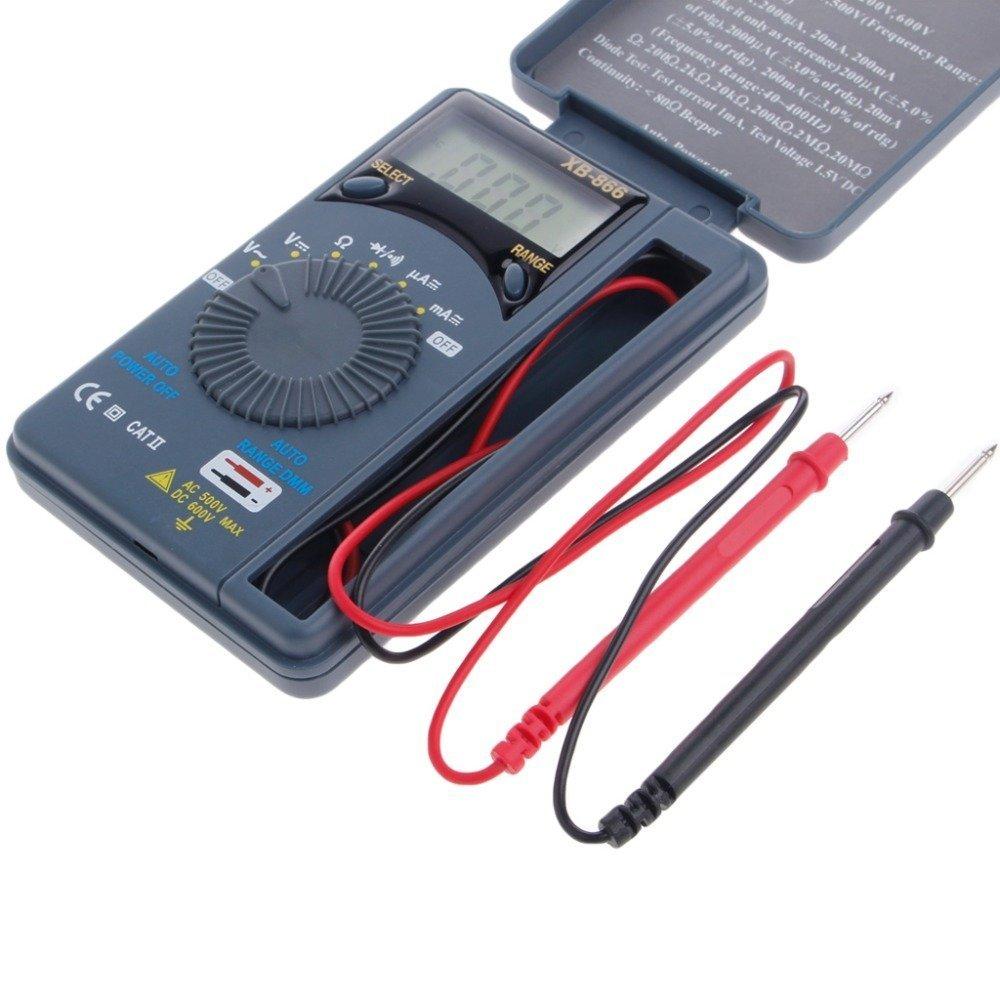 Waves Auto Range Voltage Current Continuity Resistance Pocket Digital Multimeter Tester XB-866 AC/DC