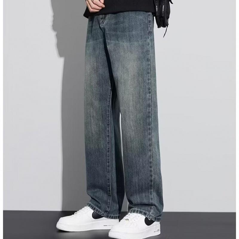 

Мужские свободные джинсы широкого кроя - Удобные, универсальные брюки прямого кроя для весны и лета XL