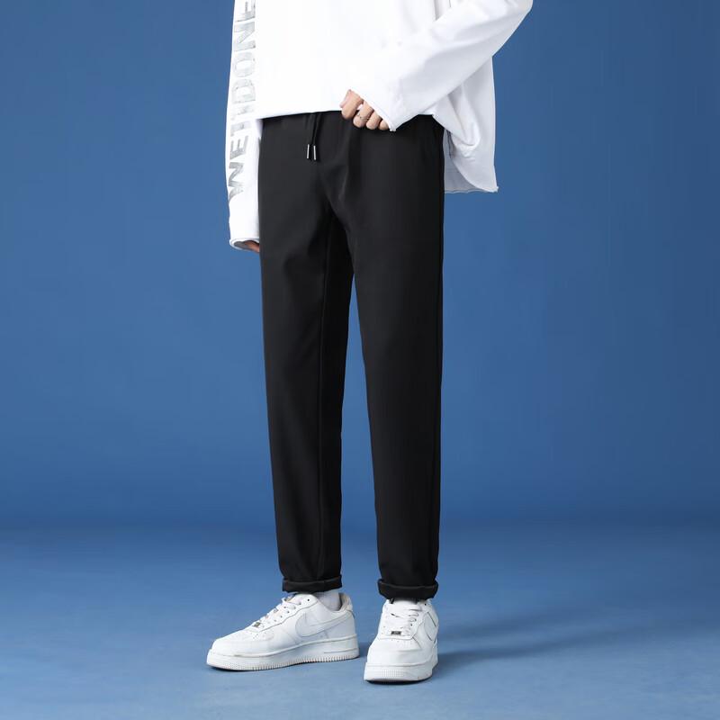 Men's Fleece-Lined Wrinkle-Resistant Casual Pants