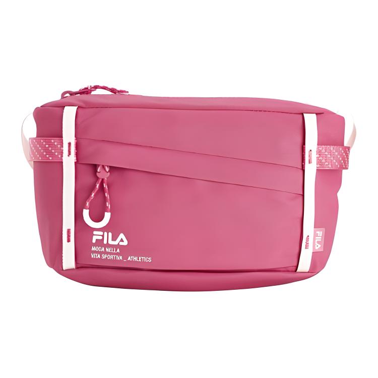 New FILA Fabric Shoulder Bag, Crossbody Bag Extra Small Unisex Green/Yellow/Pink A13U421131F