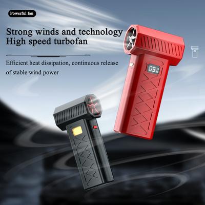 Turbo Jet Fan Electric Air Duster Portable 400000RPM Cleaning Blower Tool Car Blowing Snow 6 Gears Adjustable Type-C Charging