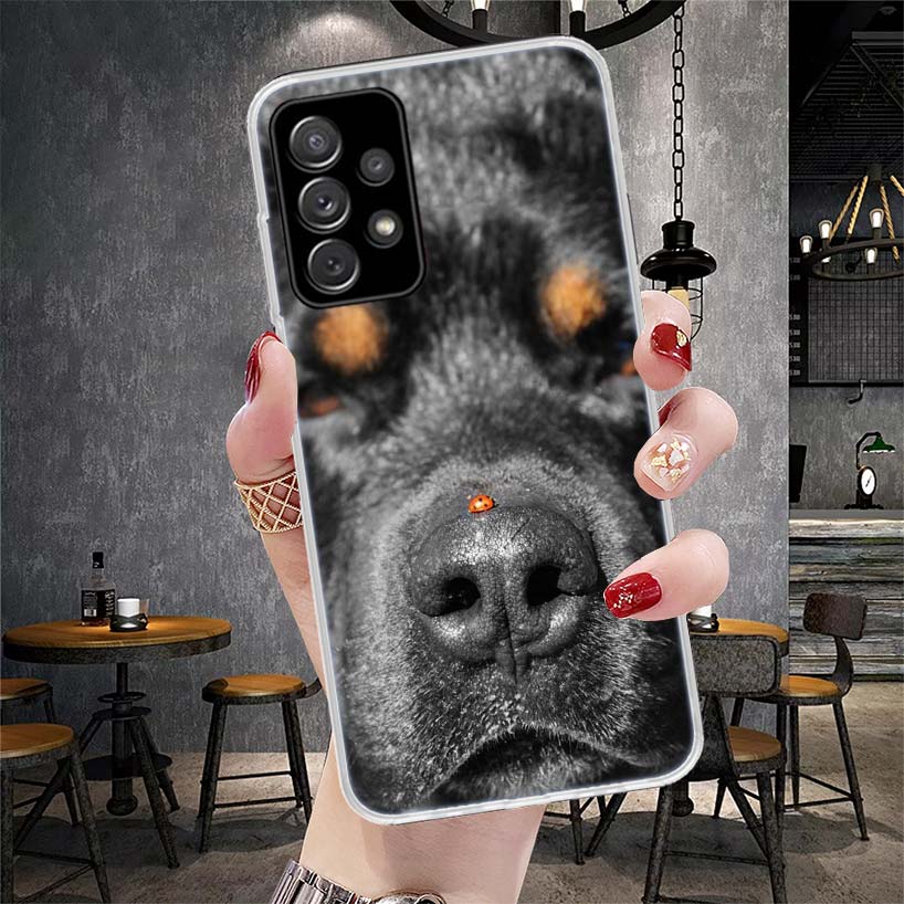 Rottweiler Dog Soft Phone Case For Samsung Galaxy S22 S23 S24 S25 Edge S26 Ultra S20 FE S21 Plus + Fundas Coque Galaxy S20 S21 S