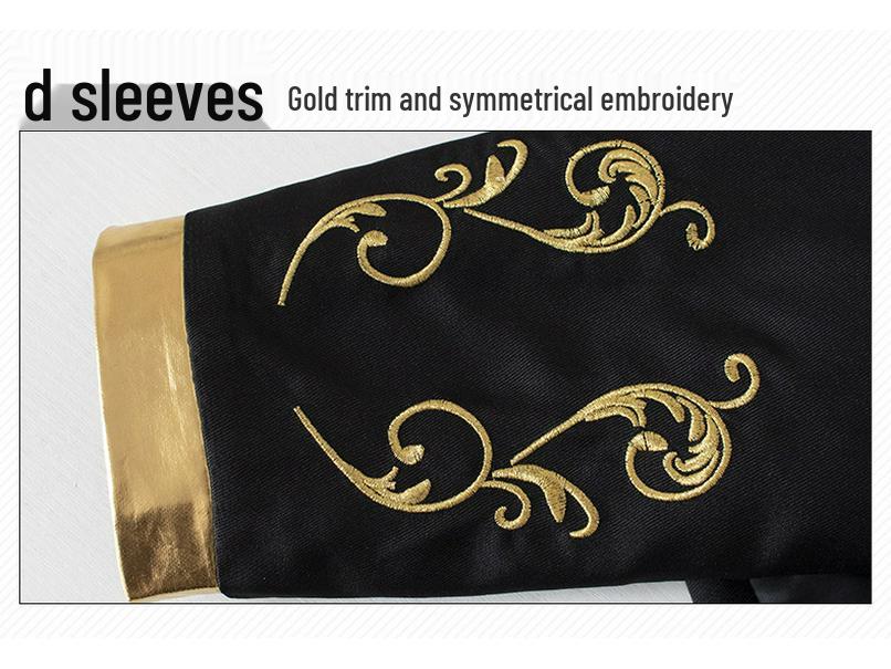 Manzhixin Men's European Court Prince Embroidered Sports Jacket