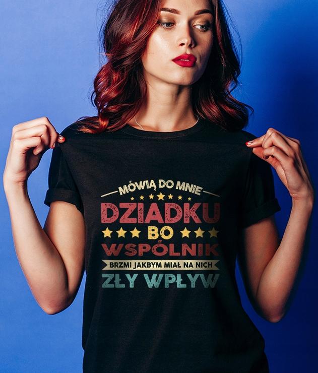 KOSZULKA PREZENT NA DZIEŃ DZIADKA WSPÓLNIK ŚMIESZNY TEKST PREZENT Roz. XL