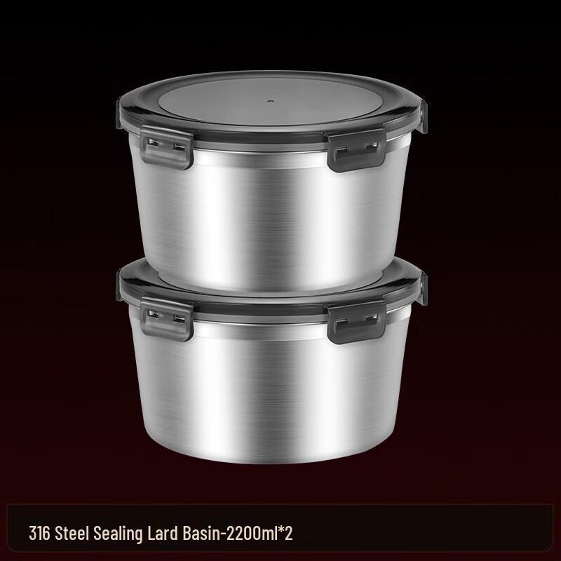 Food-Grade 316 Stainless Steel Lard Container
