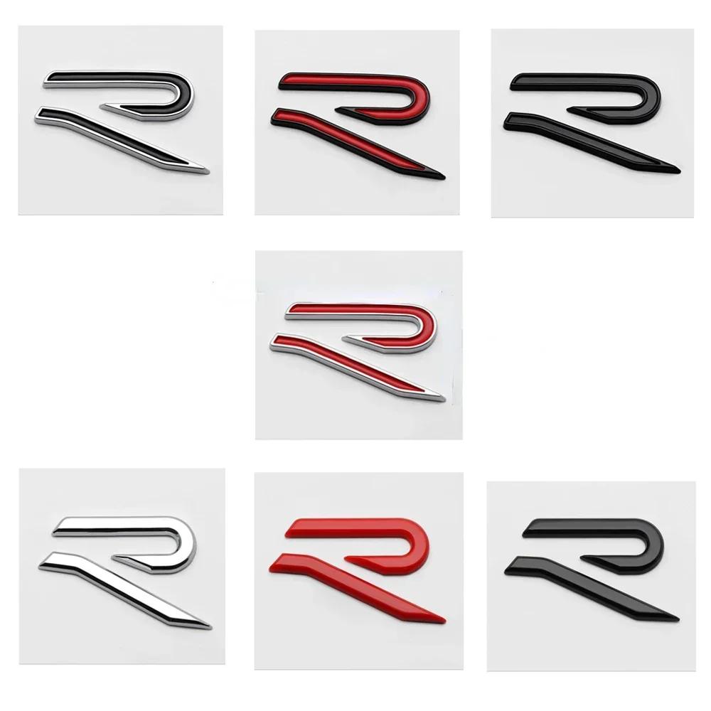 Metal Car Front Grille Emblem for Volkswagen VW Rline Golf 2 3 Jetta Polo Passat Bora Auto Parts Rear Trunk Side Badge Decals zd1