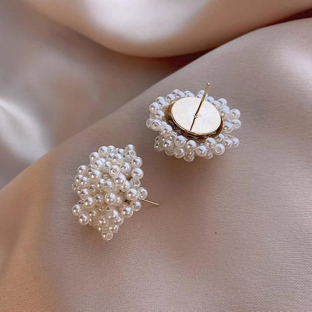 Stylish Ear Studs Unique Earrings Lightweight Ear Studs Comfortable Ear Jewelry ABS Texture Suitable for Various Outfits