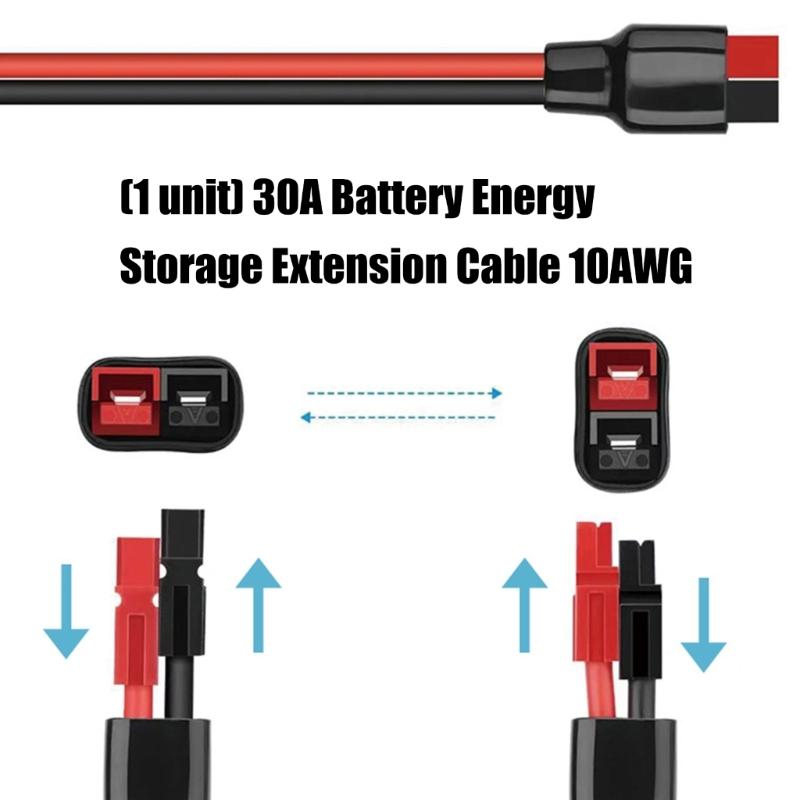 Heavy Type 10AWG Solars Cable With Connectors Waterproofed for Solars Panel Battery Systems