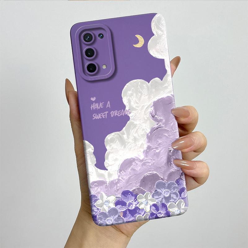 For OPPO A74 5G A54 5G Case A93 5G Capa Silicone Soft Phone Funda CPH2197 CPH2195 CPH2263 Painted Printed Protective Back Cover