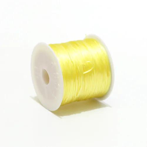 

Прочный эластичный шнур для бисера из кристаллов 1 мм для браслетов, эластичная нить, ожерелье, шнуры для самостоятельного изготовления ювелирных изделий 40meters жёлтый