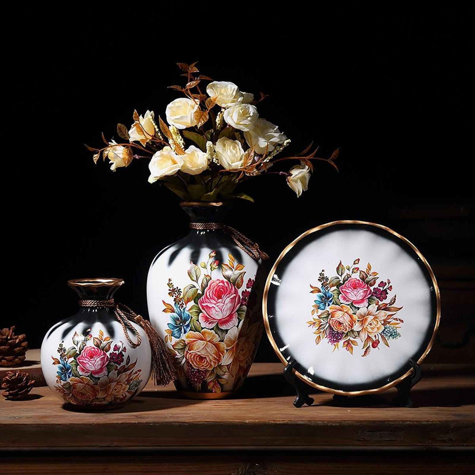 

Набор керамических ваз для цветов, цветочная композиция, бохо, уникальный декор, подставка для растений для дома, книжной полки Style A