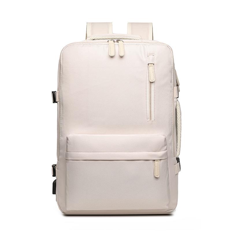 

Расширяемый Легкий Дорожный Рюкзак - Большая Вместимость, Повседневный, Возможен Индивидуальный Логотип грязно-белый