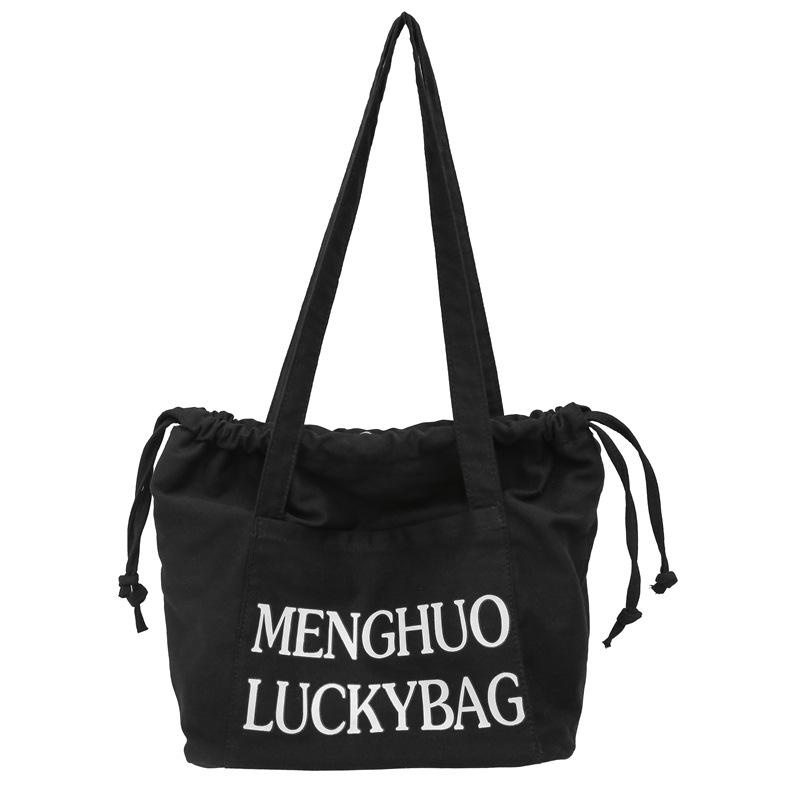 Джинсовая сумка женская сумка через плечо с завязками большая вместительная сумка-тоут — фото 22