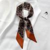 Spring and Autumn Scarf for Women with Long Streamers  Collarbone Scarf  Leopard Print  Tie  Hairband  Women
