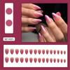 24pcs Ballerina French False Nail Full Cover DIY Decoration Nails Tip Easy and Quick Nail Art for Women