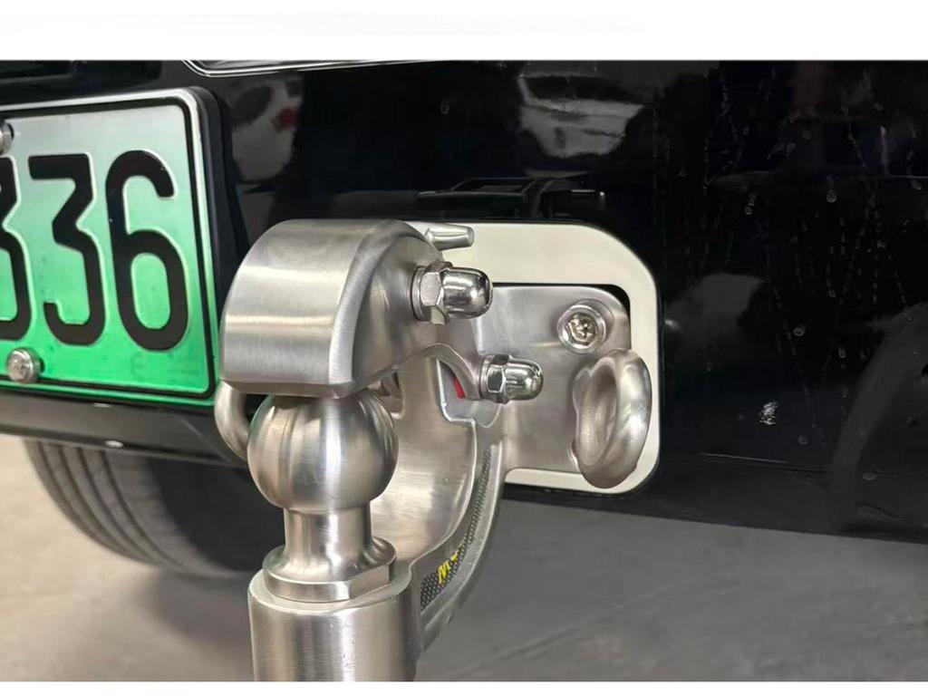 26 Models Tiger Head Trailer Hitch Cover, Nebula Gray & Silver, Square Mouth Protective Cap, Phantasmal Purple Design