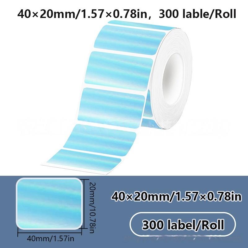 1 Roll Laser-Color Silver/Matte Silver Labels Thermal Transfer Printing Paper Round Square Sticker For M110 Printer For Phomemo