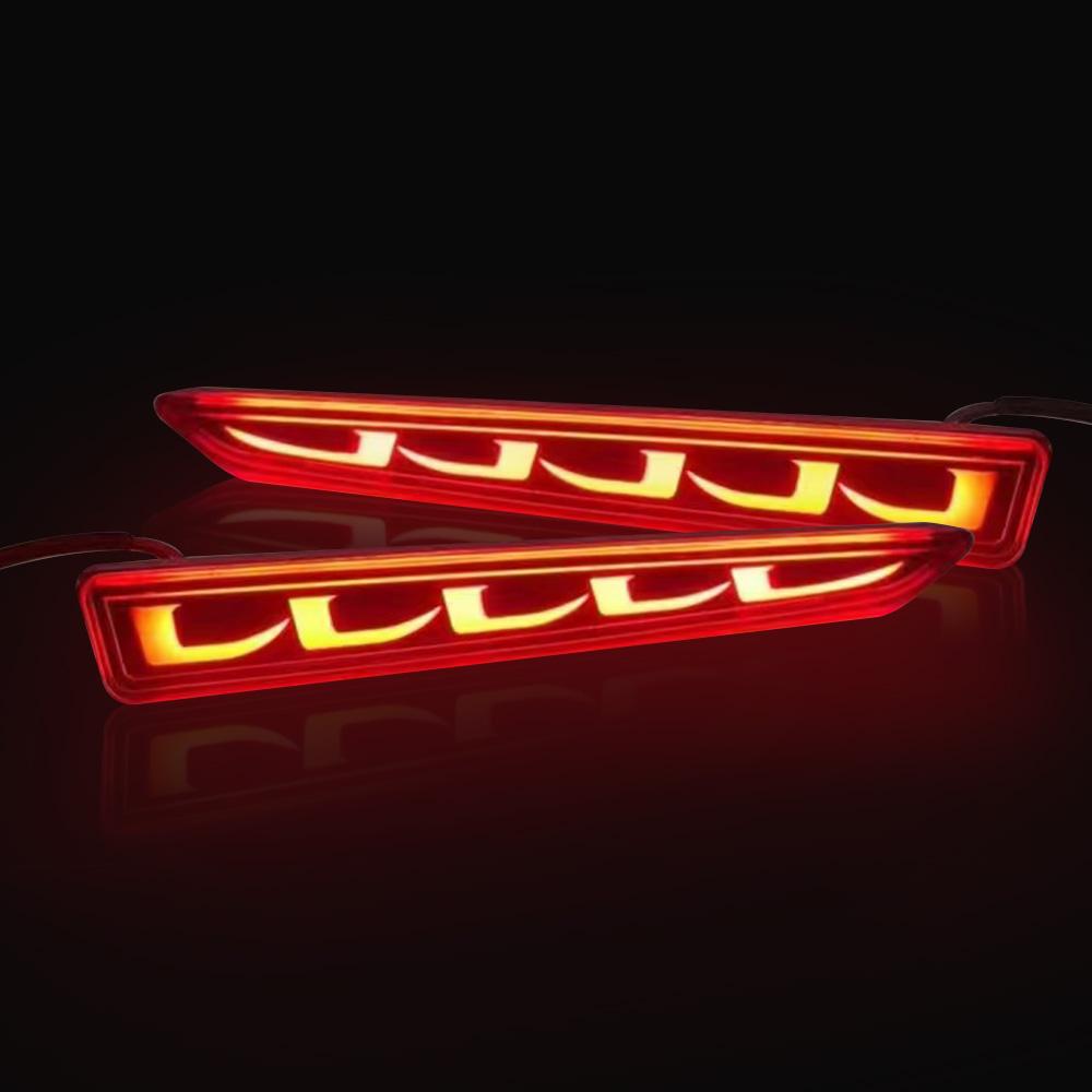 Car Rear Bumper Light for Toyota Raize 2019 2020 2021 2022 Dynamic Turn Signal LED Brake Warning Lamp Reflector 12V Accessories