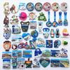Griechische Touristensouvenirs Dekorative Handwerksmagneten und Kühlschrankaufkleber