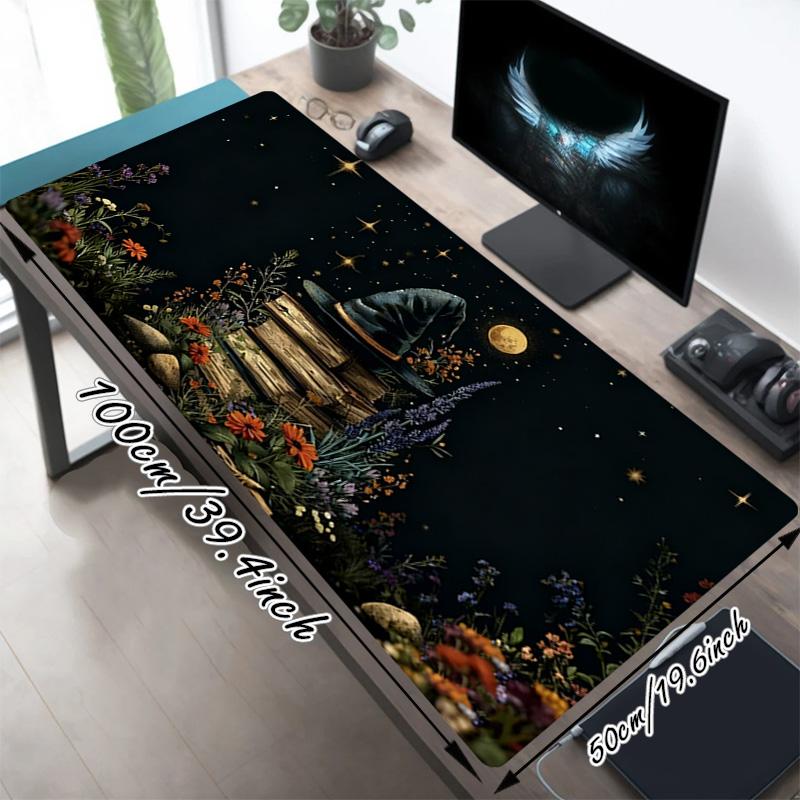 Wizard Garden Xl Gaming Mouse Pad Nonslip Rubber Base Stitched Edge Waterproof Desk Mat For Pc Laptop Gamer Office Computer Accessories C927720