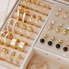 Temu SHEIN popular hot-selling pearl love stud earrings set 111-piece set (excluding box)