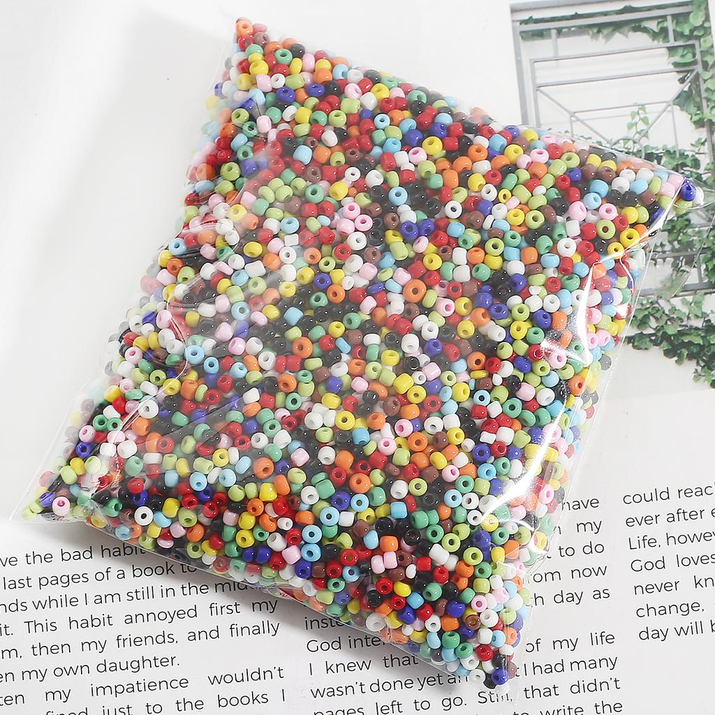 2/3/4 mm einfarbige tschechische Glassamen-Abstandsperlen für Schmuck, handgefertigtes DIY-Zubehör