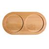 Bamboo Tray Tea Tray Cup Plate Pepper Mill Base