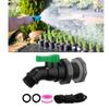 Plastic Garden Hose Thread Spigot with Flow Control Ergonomic Grip 3/4 or 1/2 for Option for Rain Barrel Watering