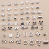 Sterling Silver 999 Lotus Blessing Bag, Butterfly, Ruyi DIY Spacer Beads for Weaving Bracelet - 3D Hard Silver Accessories.