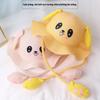 Cute Children's Sun Hat Summer Sunscreen Cap Cotton Yarn Hat Ear Moving Hats Cartoon Fisherman Hat for Kids