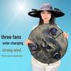 Men's Solar-Powered UV Protection Waterproof Fisherman Hat for Summer Outdoor Activities