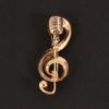 Pin Jewelry Accessories Lapel Brooch Brooches Pin Enamel Pin Microphone Brooches Music Note Brooch