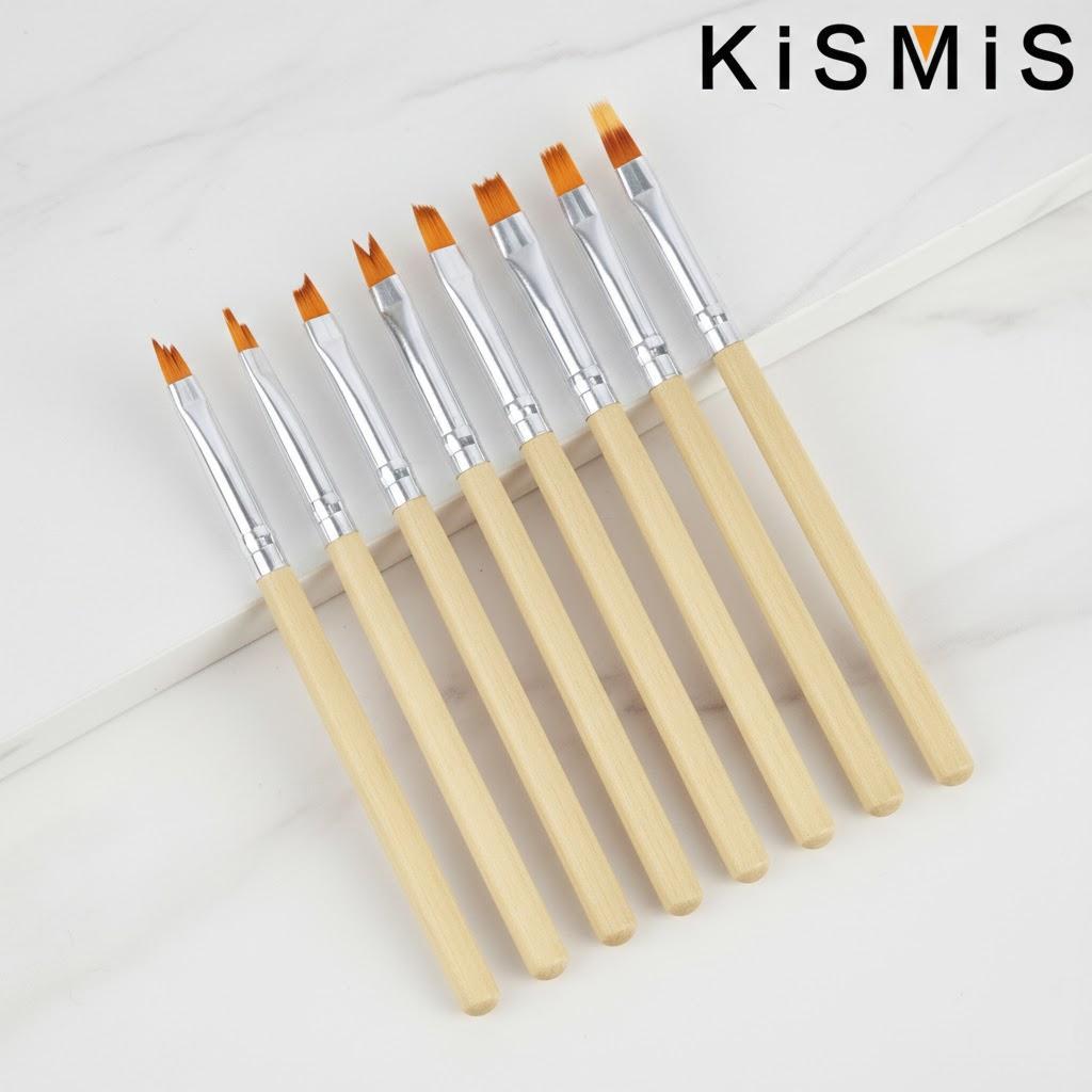 

8Pcs Nail Art Petals Painting Pen Set Gel Brush Nail Art Brush for Manicure Design Nail Tools Collection бежевый