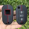 Peugeot 208 2008 301 308 3008 RCZ 508 408 2008 307 İçin Silikon Katlanır Anahtar Kılıfı Citroen C3 C4 Berlingo 2021 İçin Kılıf