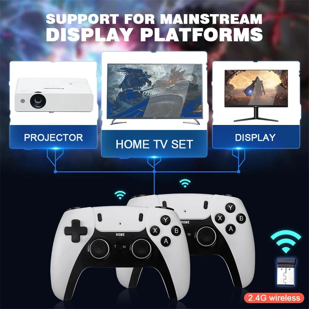 ZWXYVUT Retro Game Stick-2025 GD10 PRO Game Stick Console 2.4G Double Wireless Controller Game 4K 41000 Games 128GB Retro Games Christmas Gift (128G)