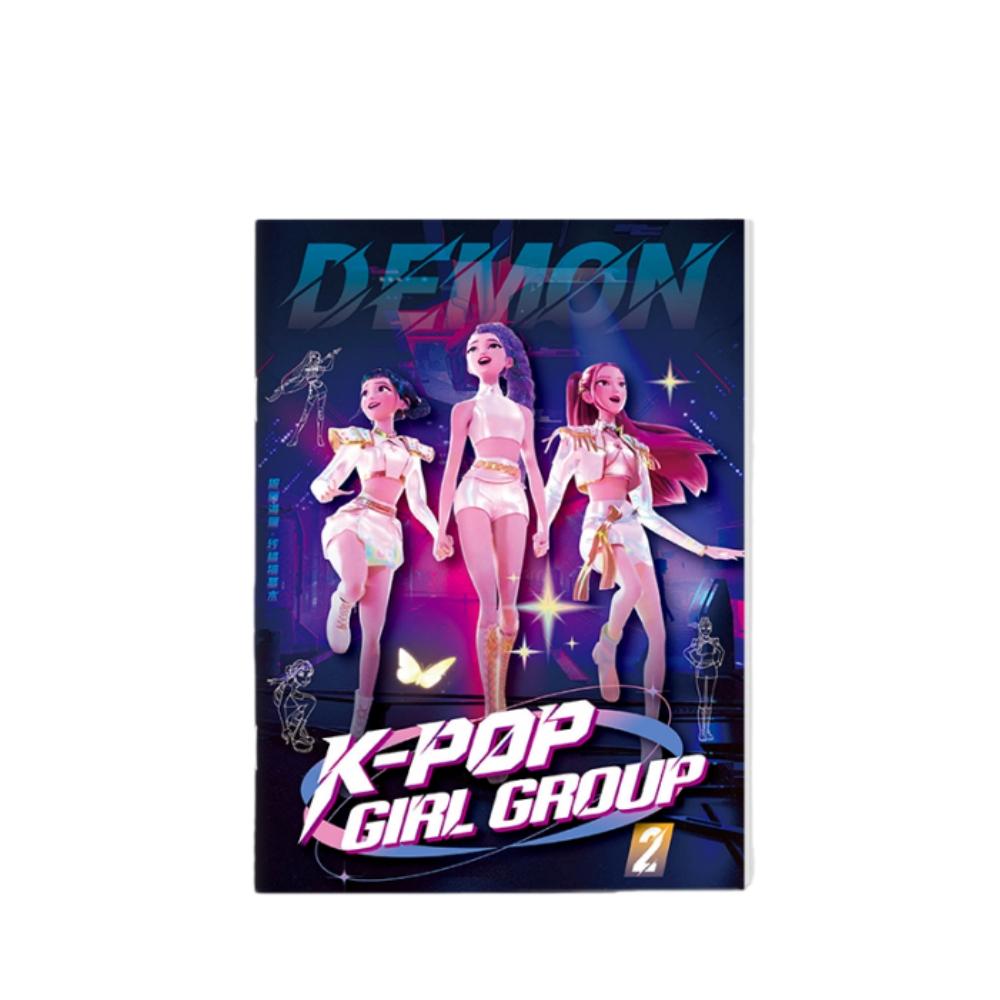 KPop Demon Hunter Coloring Books Cute Cartoon Tracking Kids Painting Sketch Stationery Book Creative Stick Figures Birthday Gift