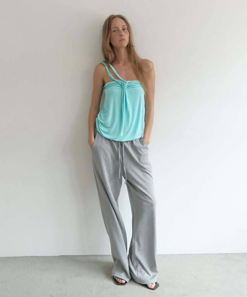 Asula Lazy Sweat Pants - Long (Melange Grey)