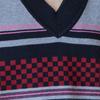 MAXZA Loose Fit Knit Vest Pattern Mix Stripe Ze10qv002na
